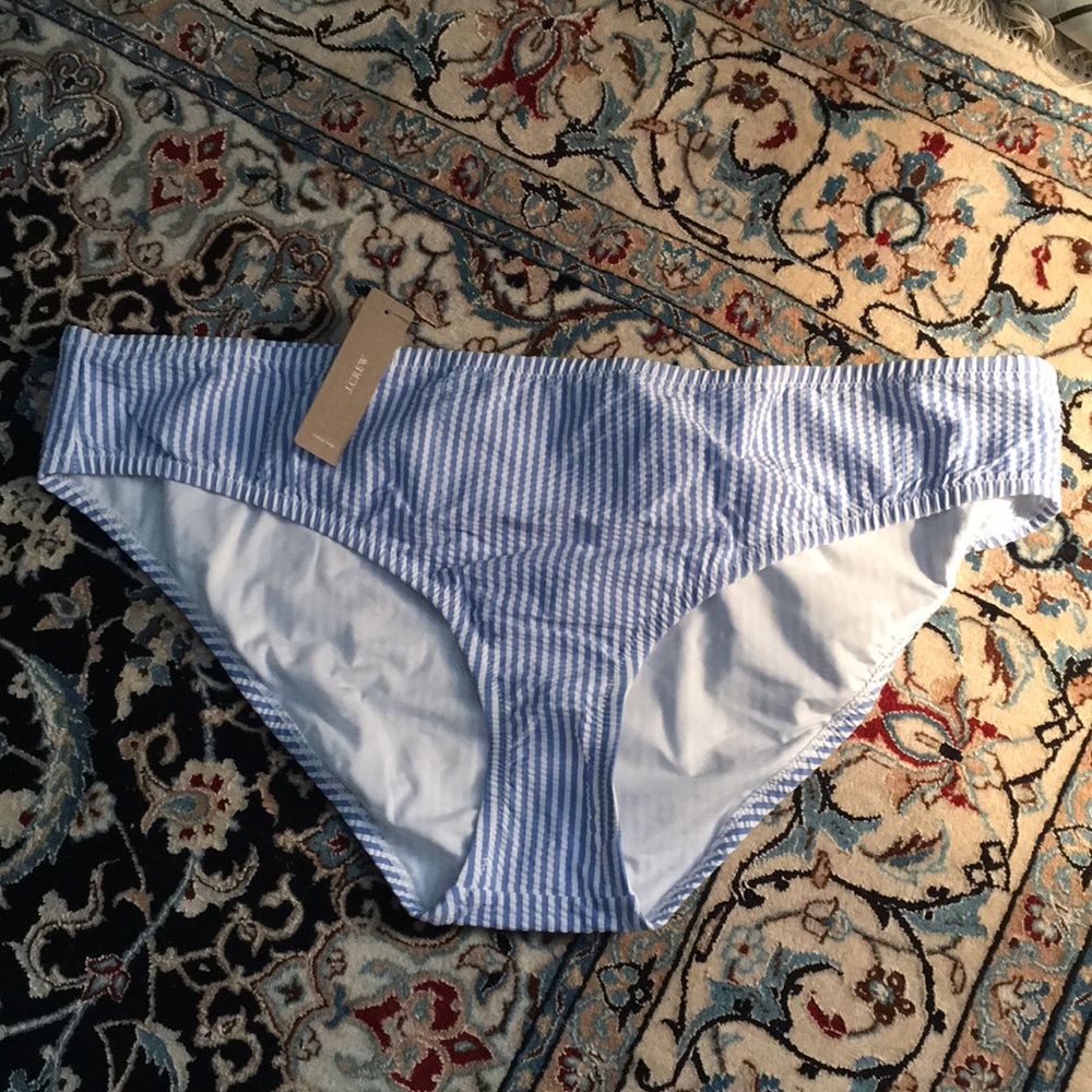 Sz XXL NWT J. Crew seersucker bikini bottoms